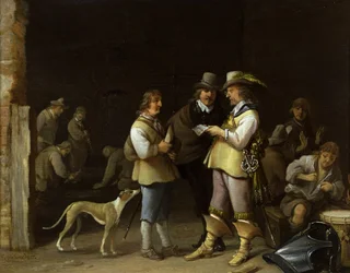 Innenraum einer Wachstube